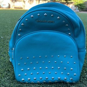Blue Michael Kors Backpack